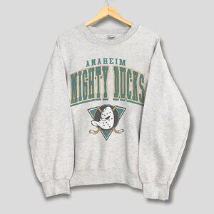 Vintage Anaheim Mighty Ducks Sweatshirt, Retro 90s Mighty Ducks Hockey Shirt Tee